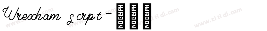 Wrexham script字体转换